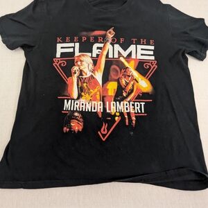 Miranda Lambert 2016 Keeper Of The Flame  Concert Tee City/States Back Medium